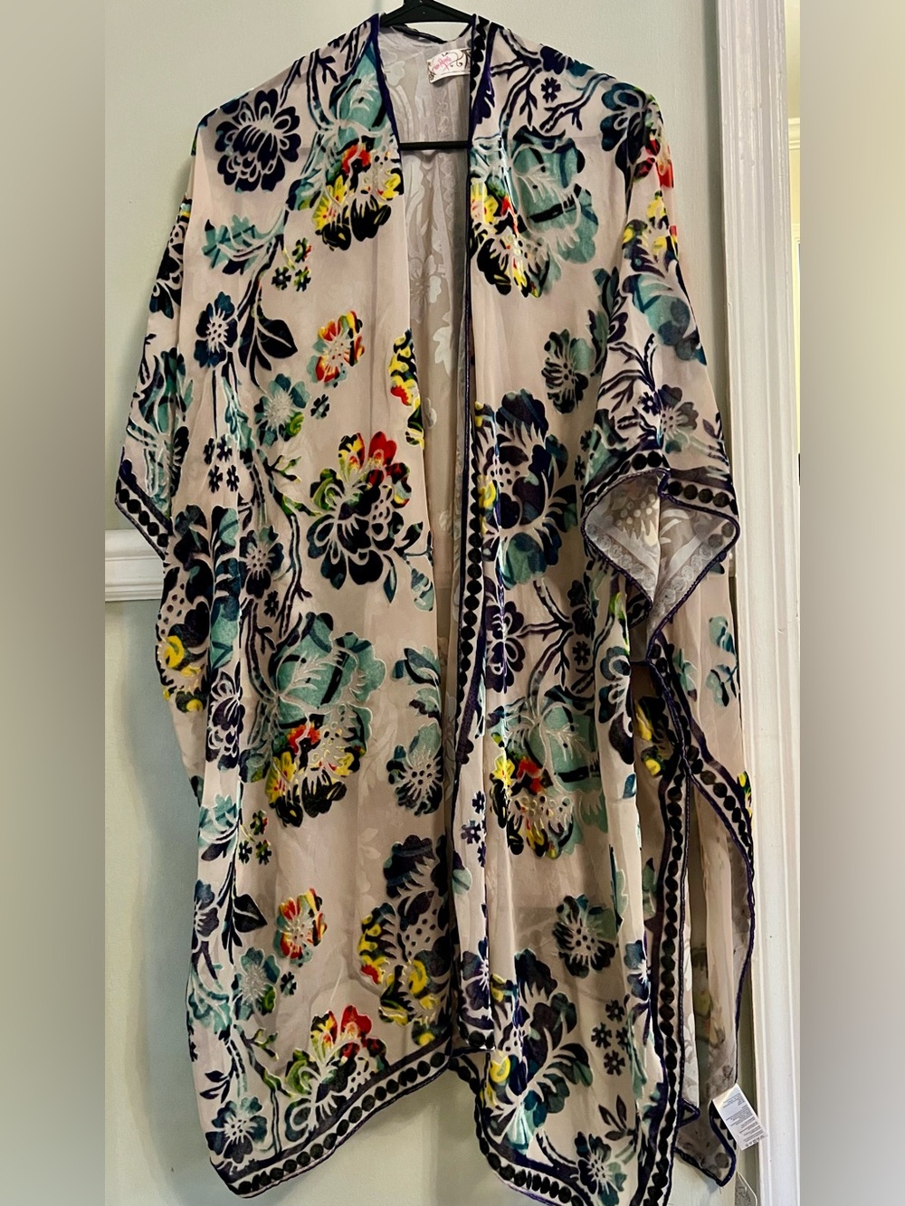 Free People velvet kimono